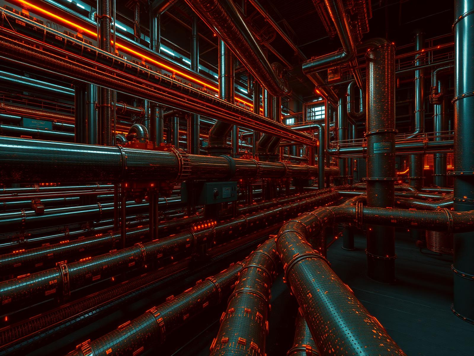 3D capture of a plant's pipework and infrastructure