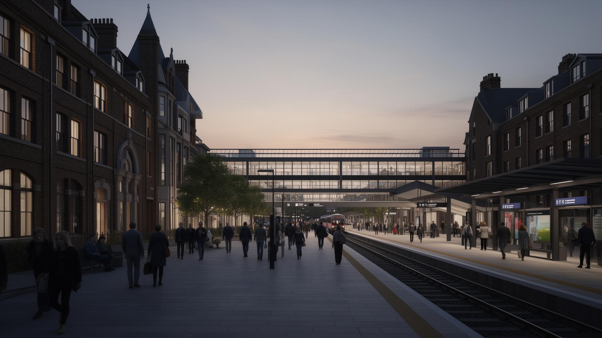Virtual walkthrough of a proposed UK station scheme